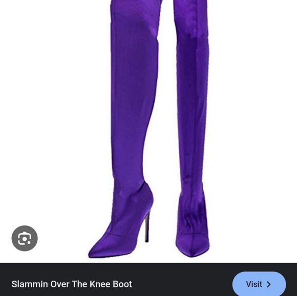 purple thigh boots over the knee boots - Picture 3 of 16